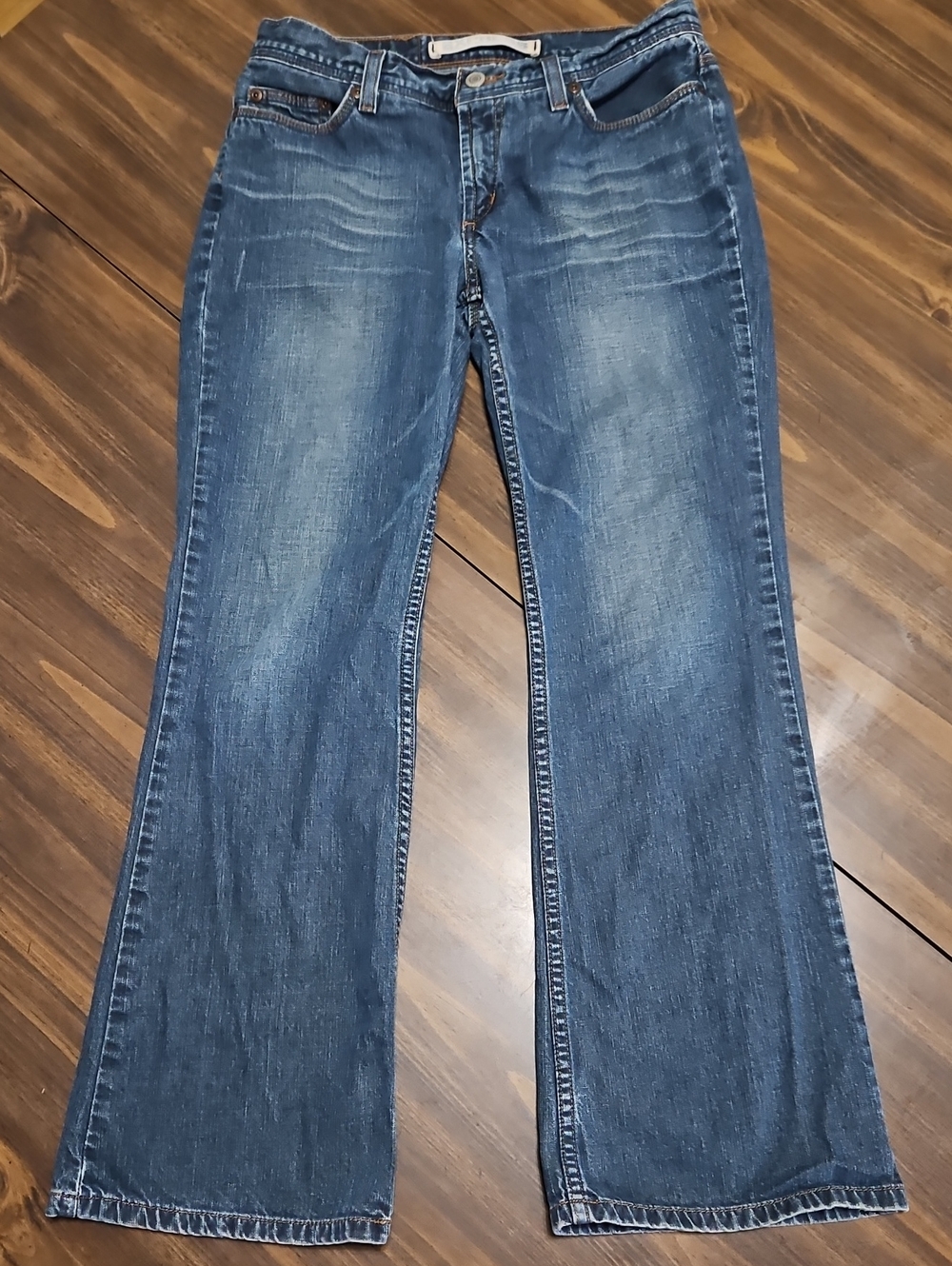 Express Women's Medium Blue Wide Leg Jeans